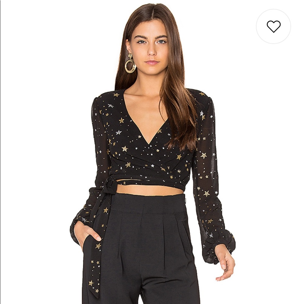 Privacy Please Avery Wrap Star Top